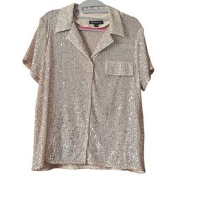 INC International Concepts Sequin Top